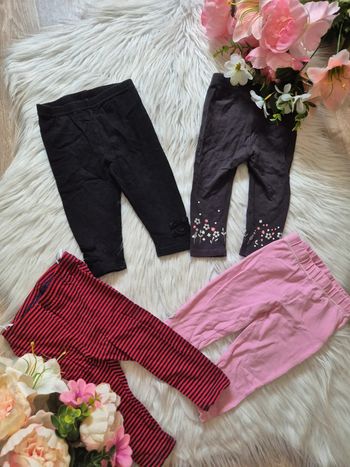 Lots 4 leggings 12mois