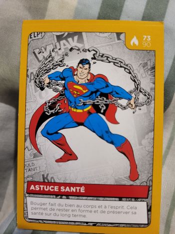 Carte Héros DC Auchan 2022 n° 73 /90  astuce santé