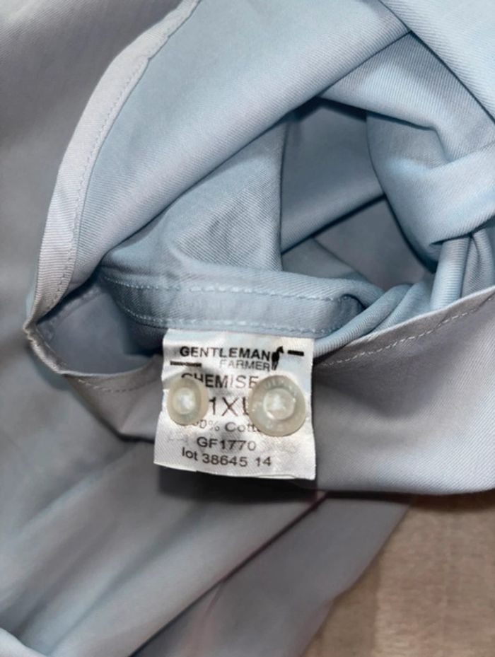 Chemise homme bleu uni - photo numéro 6