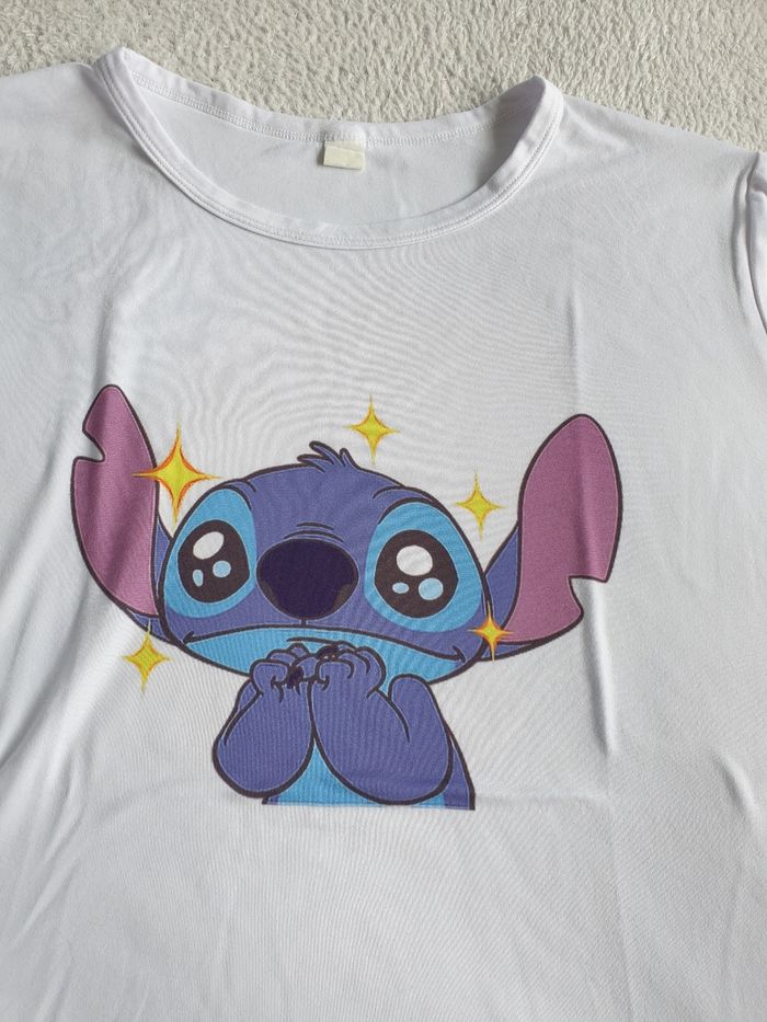 T-shirt Stitch blanc XL - photo numéro 2