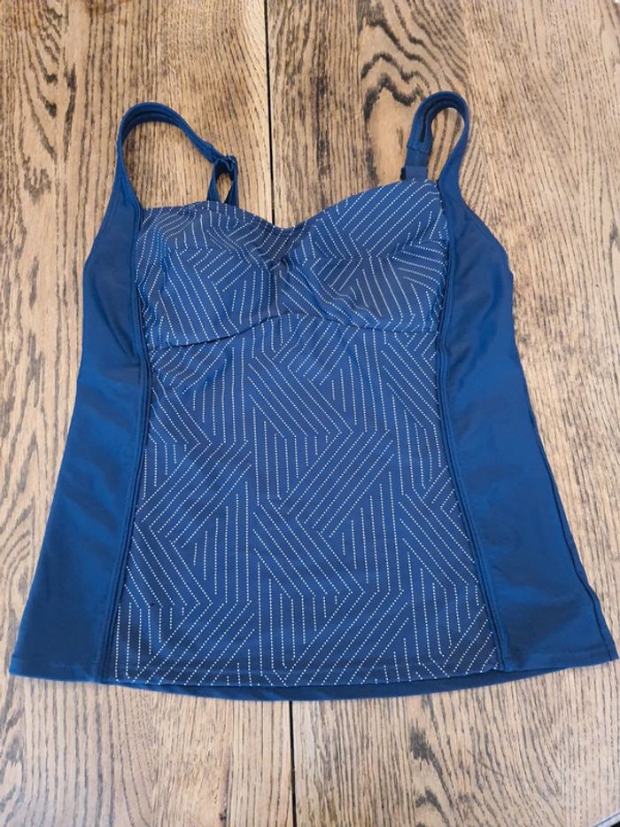 Haut de Tankini Nickey Nobel bleu/blanc fr 46