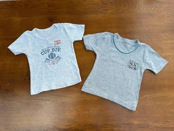 Lot de 2 maillots de corps gris 2 - 3 ans
