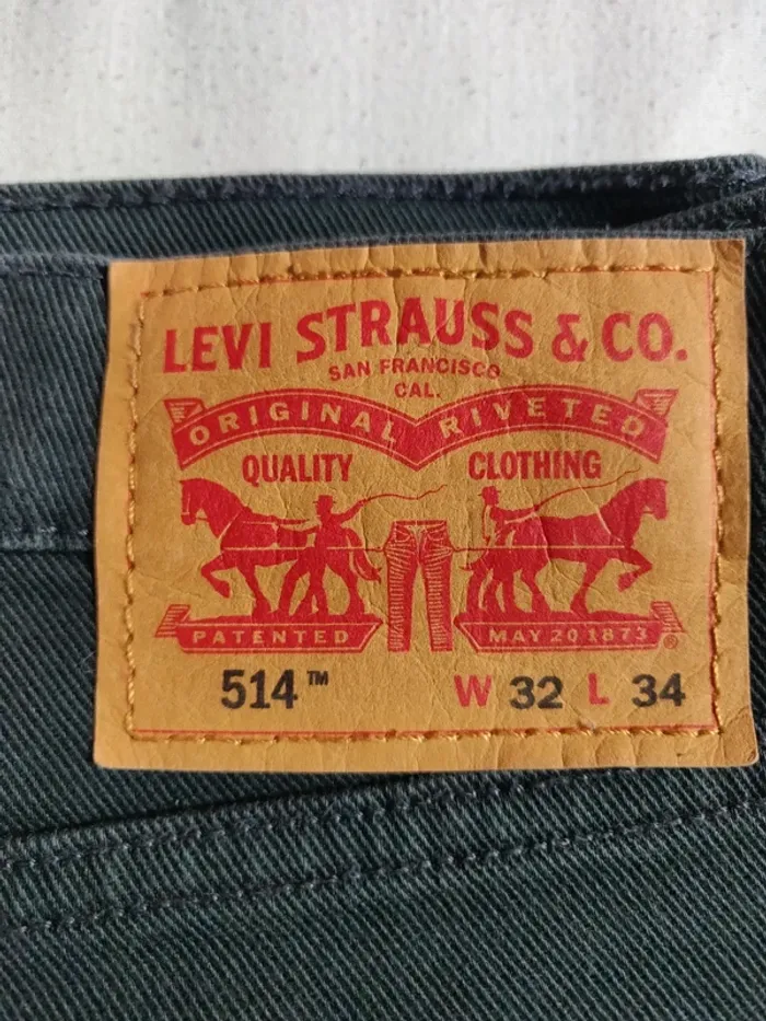 Jean Levi's 514 droit noir W32 L34 - photo numéro 3