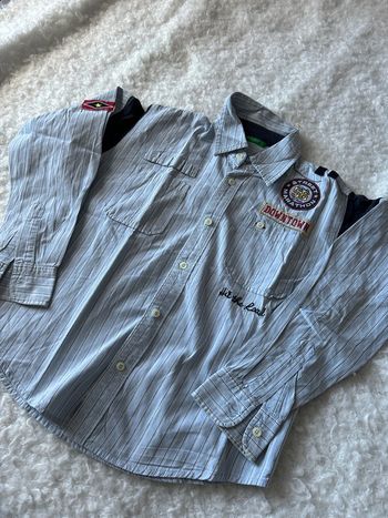 Chemise manches longues Benetton 8 ans