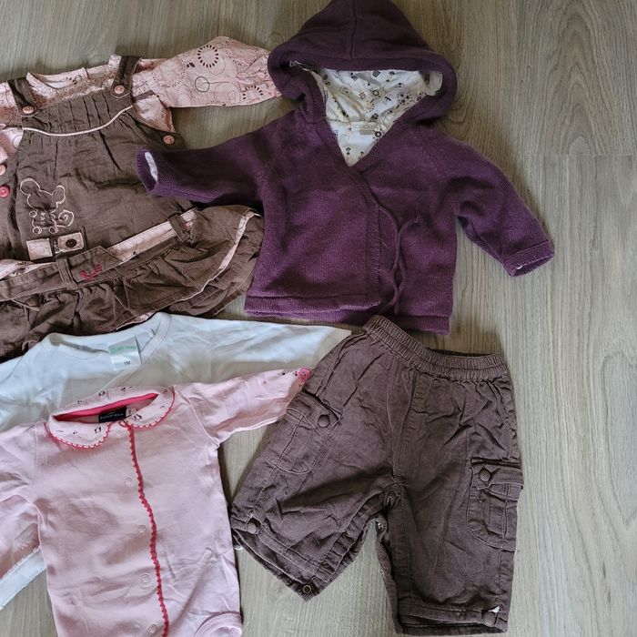 Lot vêtements fille hiver 1 mois 53 cm - photo numéro 2