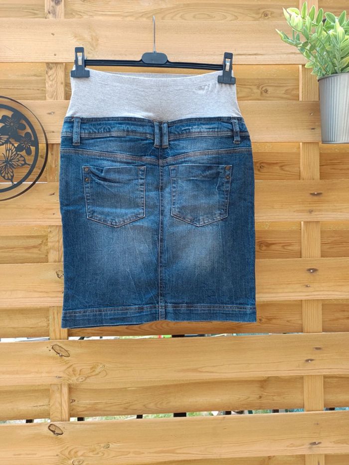 Jupe en jean grossesse taille 36 - photo numéro 7