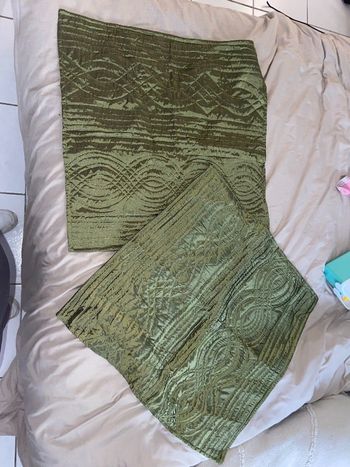 Lot de 2 taie d’oreiller verte neuve