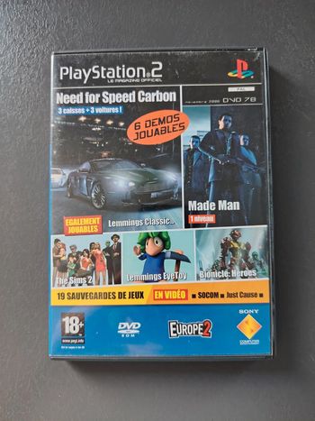 6 démos jouables ps2