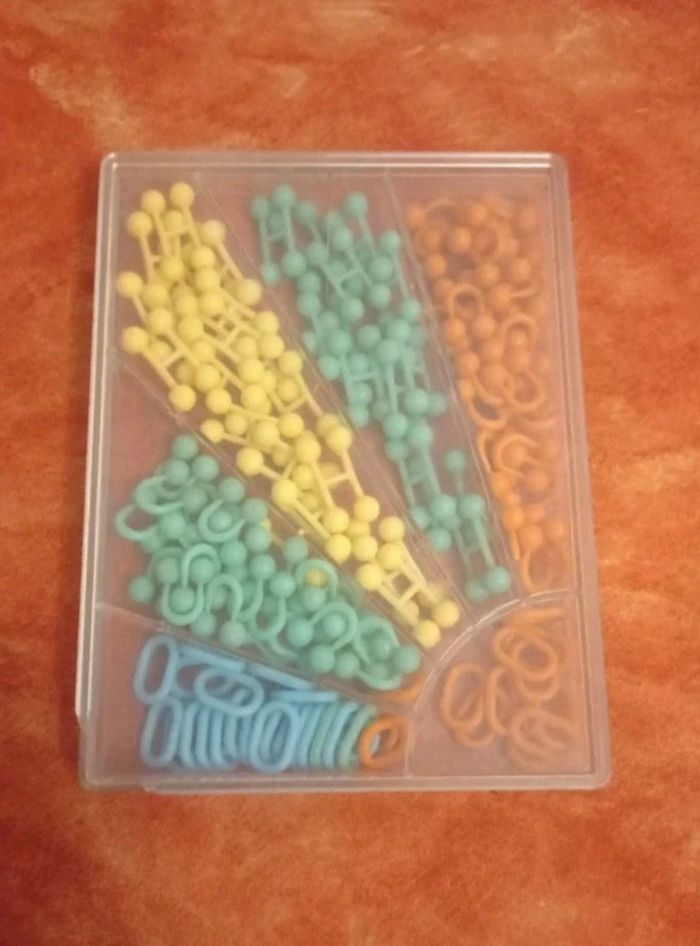 Jeu ancien de perles , anneaux vintage - photo numéro 3