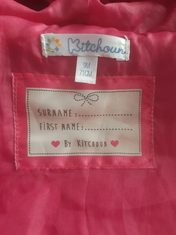 Veste rose 9mois - photo numéro 3