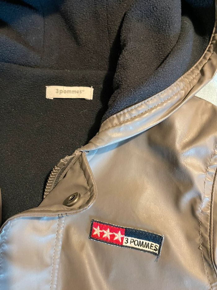 Veste imperméable doublée - 3 pommes - T. 6 ans - photo numéro 2