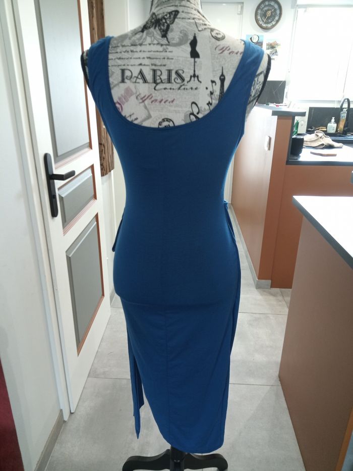 🌊 élégante robe bleue nouée à la taille - Taille M 👗 - photo numéro 5