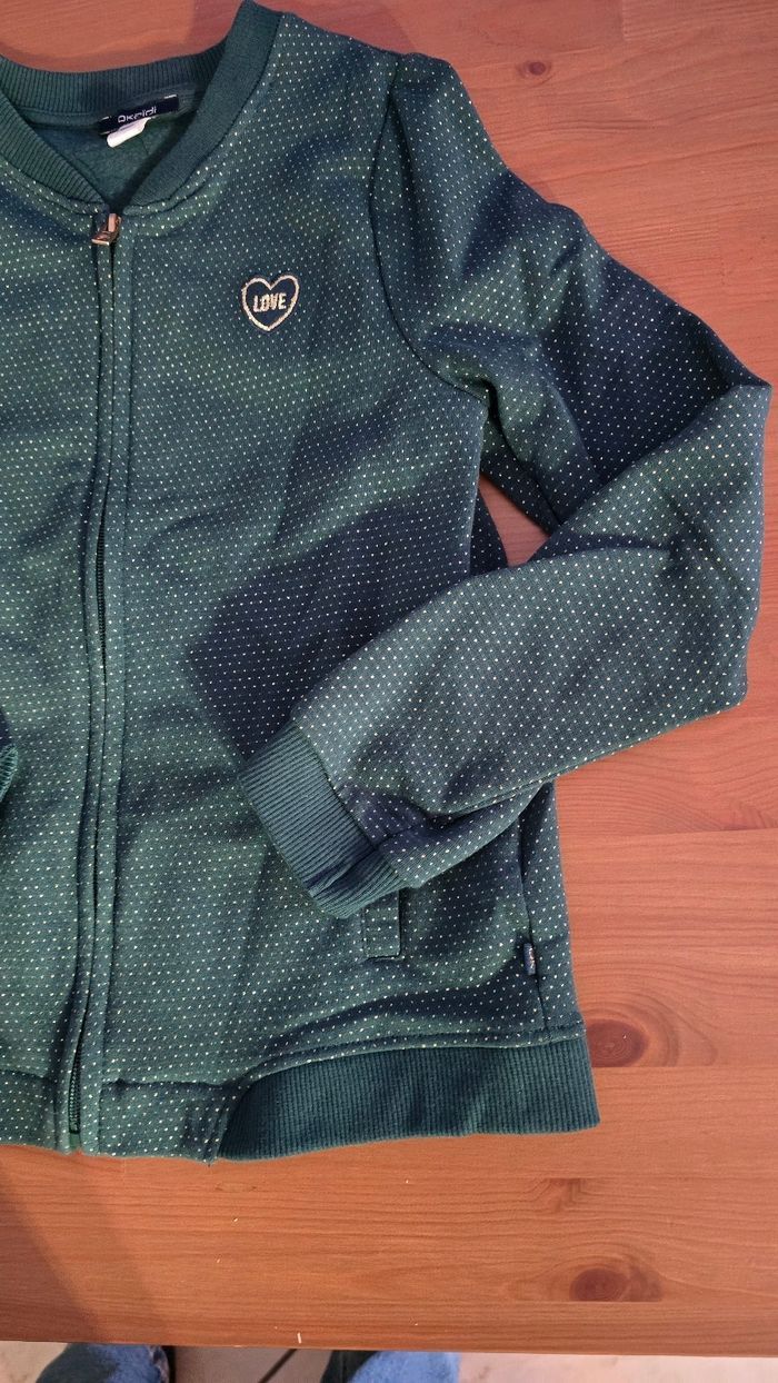 (Neuf non porté) 😍🩷 gilet zippé molleton 10 ans fille 🩷😍 - photo numéro 4