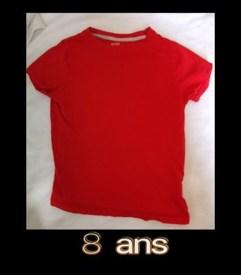 T-shirt 8 ans rouge