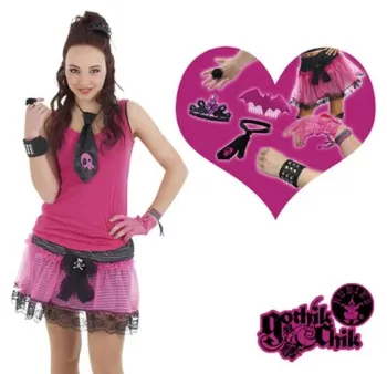 Déguisement pour fille Gothique Tenu + Accessoires Rubie´s Taille 6-12 ans Neuf