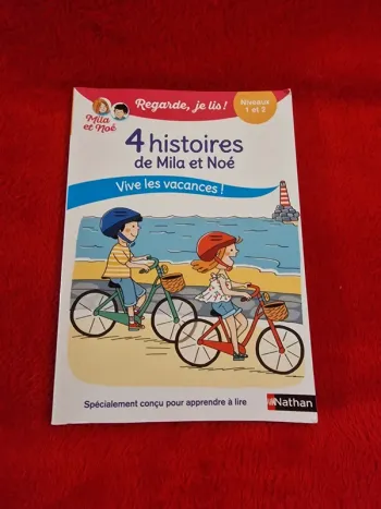 Livre regarde je lis mila et noé, 4 histoires de mila et noé vive les vacances