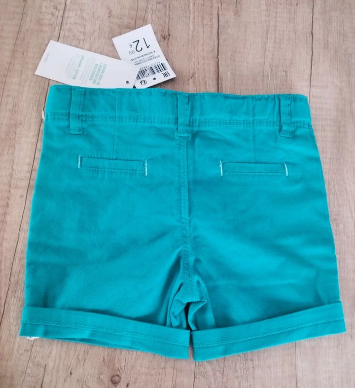 Short garçon vert taille 6 mois Okaïdi - photo numéro 2