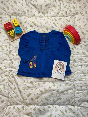 blouse manches longues bleu 12 mois marèse