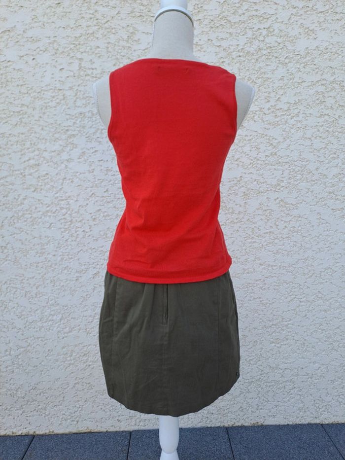 Robe trompe l'œil jupe Kaki et débardeur Trend t. 38 - photo numéro 3