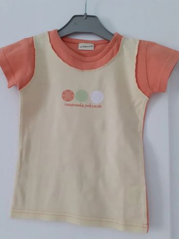 Tee-shirt manches courtes fille 5ans