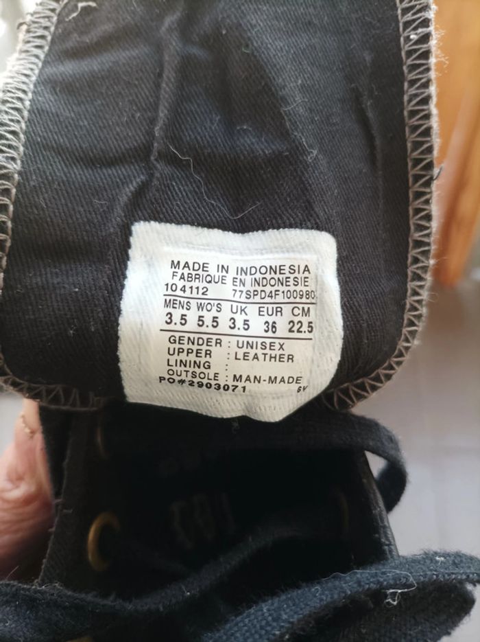 Baskets montantes converse noire