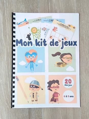 Livret kit de jeux voyage