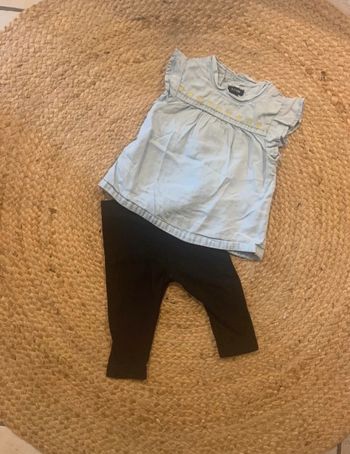 Blouse d’ete en jean kiabi taille 3 mois