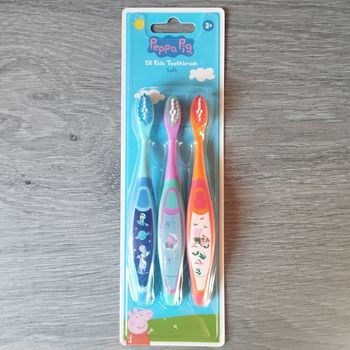 PEPPA PIG - Pack 3 Brosses à dents enfant