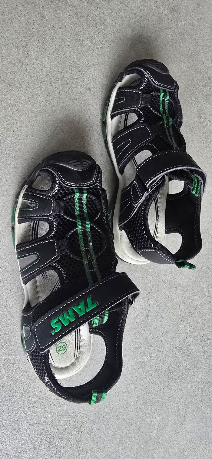Sandales de sport TAMS noir/vert – pointure 29 - photo numéro 3