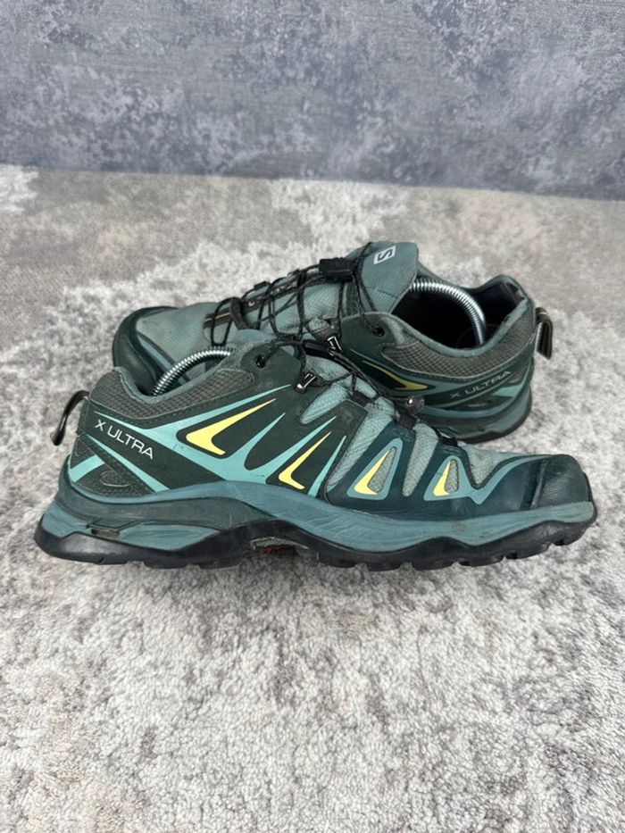Salomon X Ultra 3 - Gore-Tex - Green & Yellow - photo numéro 6