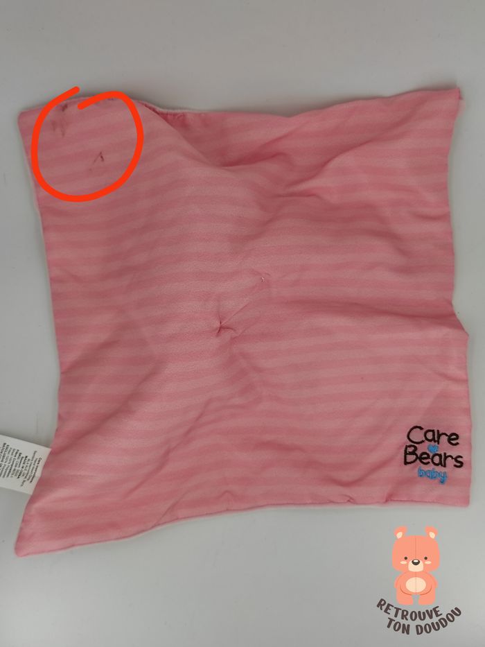 Doudou Plat Bisounours Rose Arc-en-ciel Care Bears - photo numéro 4