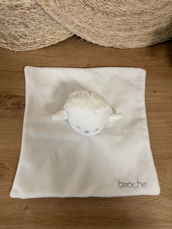 Doudou plat mouton blanc brioche la halle - photo numéro 2