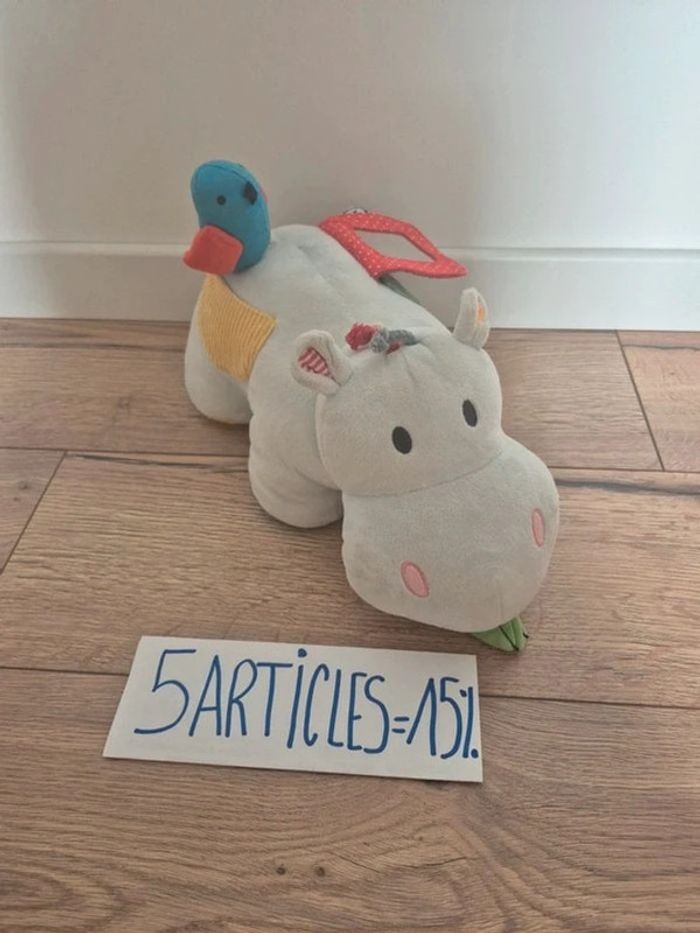 Peluche multi activités axel l'hippo - photo numéro 2