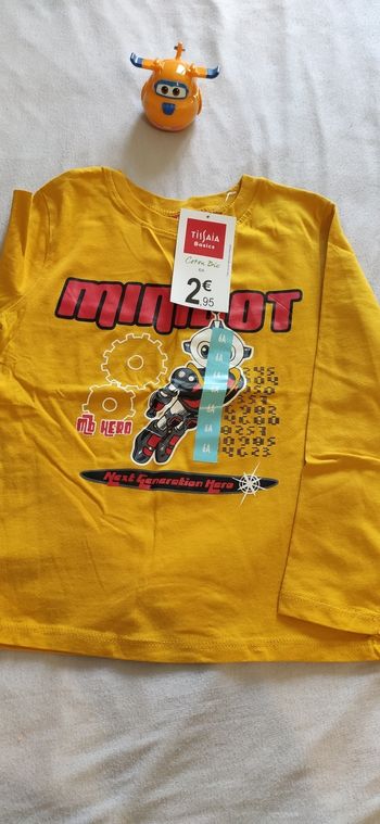 T-shirt garçon manches longues 6 an neuf
