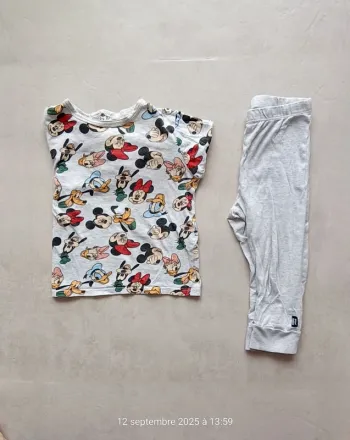 Pyjama 2 pièces Minnie pour fille - 3 ans