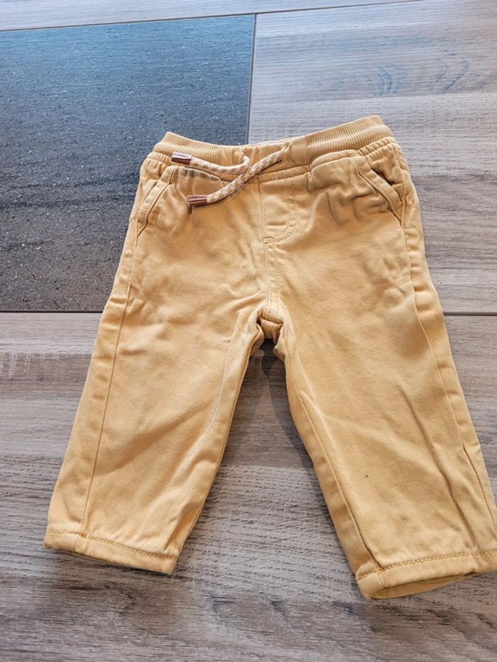 Pantalon moutarde Vertbaudet garçon 6 mois