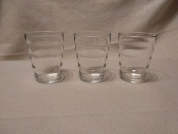 3 verres à eau