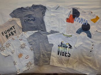 Lot de 8 tee-shirts manches courtes 12 mois
