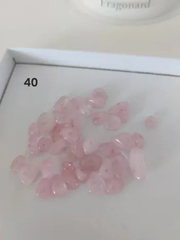 Perles pierre naturelle Quartz rose