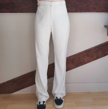 Pantalon léger crème