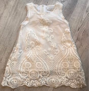Robe blanche 2 ans Chicaprie