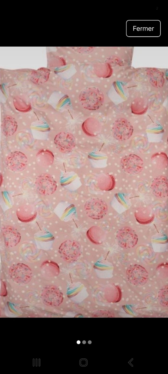 Housse de couette neuf 140x200 très jolie 100% cotonautre