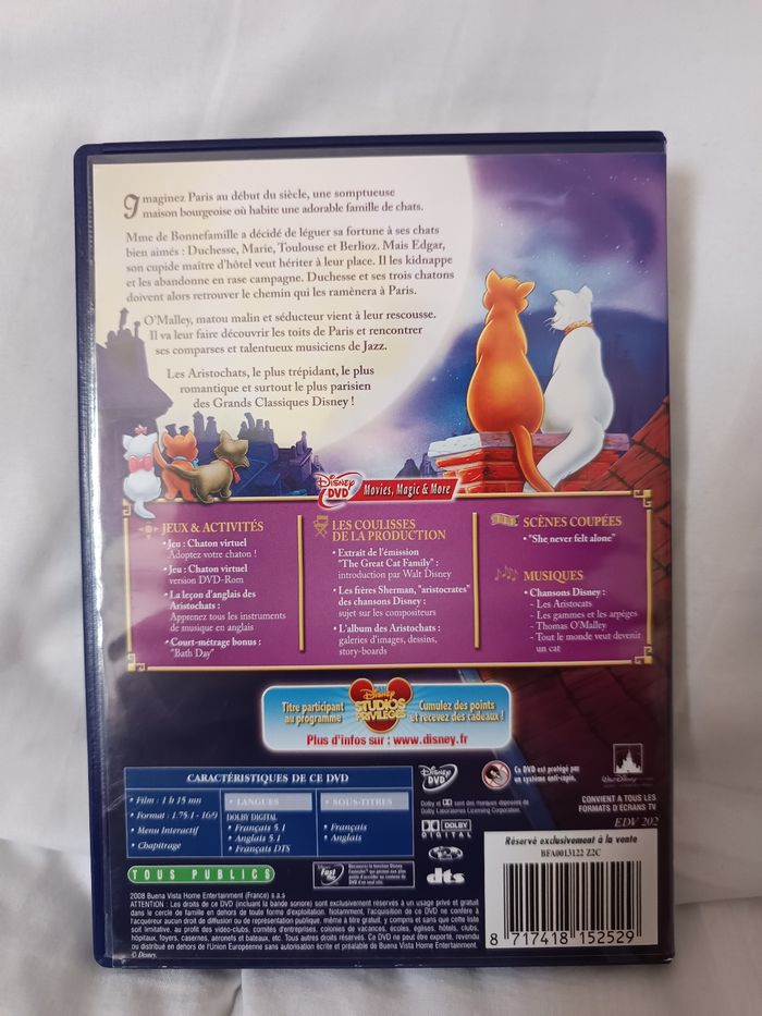 Dvd " Les Aristochats " - photo numéro 2