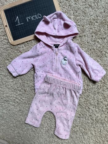 Ensemble rose 1 mois kiabi