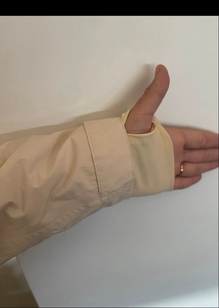 Veste longue kway marron et beige neuve - photo numéro 2