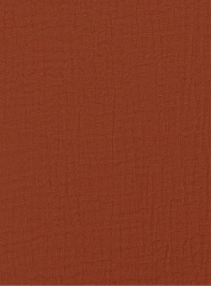 Double Gaze de coton couleur Brique - photo numéro 3