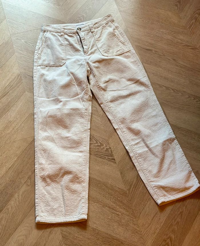 Pantalon velours côtelé écru taille 38 - La Petite Étoile Paris - photo numéro 6