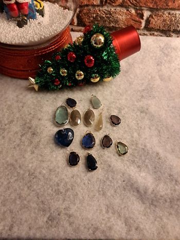 Lot de pendentifs multicolore effet cristal