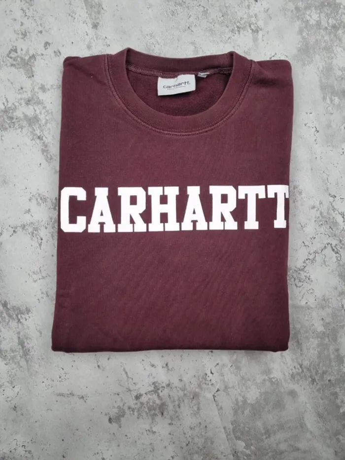 Sweat Carhartt bordeaux, XS Hommes - photo numéro 2