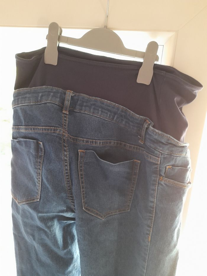Jeans de grossesse femme bleu - photo numéro 5